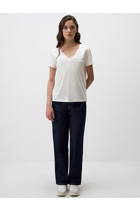 تیشرت سفید زنانه Straight Jimmy Key - کد 858671367