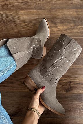 چکمه رنگی زنانه چرم خالص nope21shoess - کد 787648282