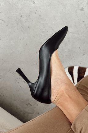 کفش پاشنه بلند کلاسیک مشکی زنانه پاشنه نازک nope21shoess - کد 794334375