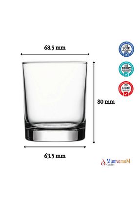 شمعدان و شمع گیر سفید شیشه MumvemuM - کد 775505969