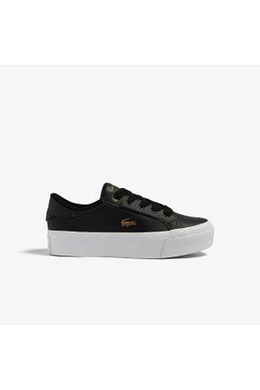 کفش اسنیکر مشکی زنانه بند دار Lacoste - کد 731860512