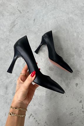 کفش پاشنه بلند کلاسیک مشکی زنانه پاشنه نازک nope21shoess - کد 794334375