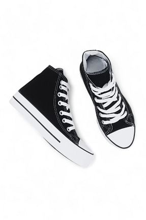 کفش اسنیکر مشکی زنانه بند دار Melen Shoes - کد 682223635
