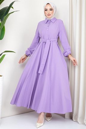 لباس حجاب بنفش زنانه رگولار hafsamina - کد 692683646