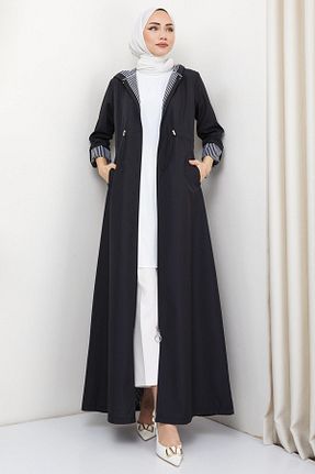 ترنچکت حجاب مشکی زنانه بدون آستر hafsamina - کد 790582744