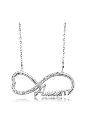 گردنبند نقره رنگی زنانه 925 عیار Genel Markalar - کد 898642037