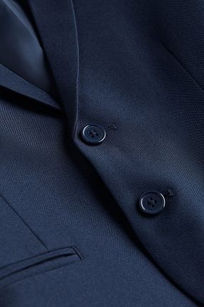 کت بلیزر سرمه ای بچه گانه پلی استر H&M - کد 857901219