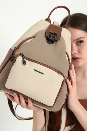 کوله پشتی بژ زنانه ابعاد بزرگ CRESSBERRY - کد 512739619