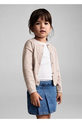 پلیور بژ بچه گانه ساده MANGO Baby - کد 853035605