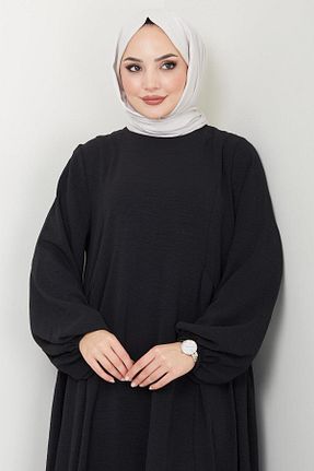 لباس حجاب مشکی زنانه رگولار hafsamina - کد 835503740
