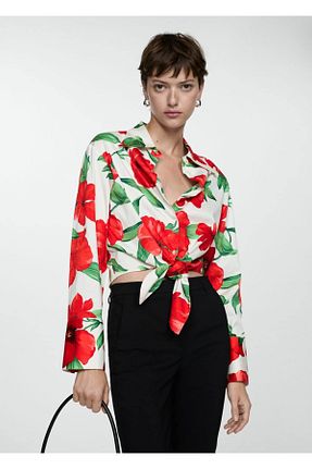 پیراهن قرمز زنانه رگولار MANGO - کد 837362390