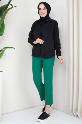 شلوار حجاب سبز زنانه جین hafsamina - کد 711578052