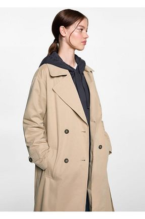 ترنچکت بژ زنانه پلی استر MANGO Teen - کد 843908628
