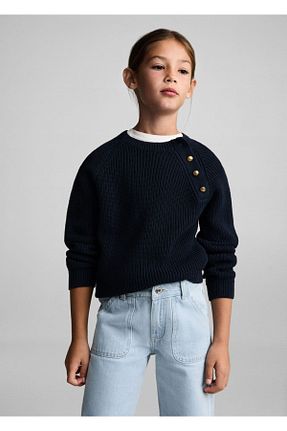 شلوار جین آبی بچه گانه پاچه لوله تفنگی MANGO Kids - کد 841455405