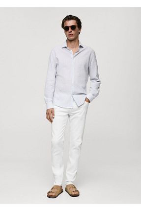 شلوار جین آبی مردانه پاچه لوله تفنگی MANGO Man - کد 834497238
