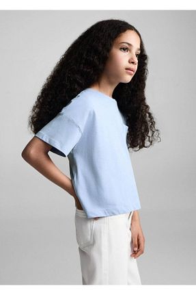 تیشرت آبی بچه گانه رگولار MANGO Kids - کد 847051882