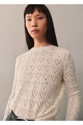 پلیور نباتی زنانه ساده MANGO - کد 851794441