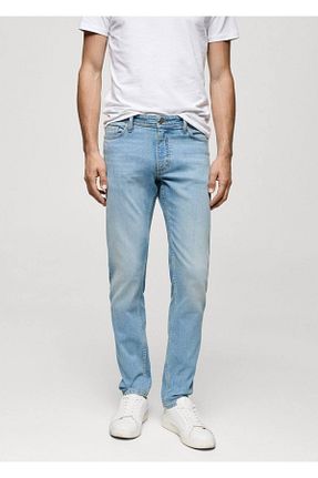 شلوار جین آبی مردانه رگولار MANGO Man - کد 834501309