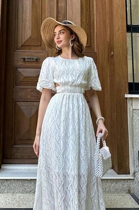 لباس سفید زنانه بافتنی Elbee Fashion Woman - کد 822582030