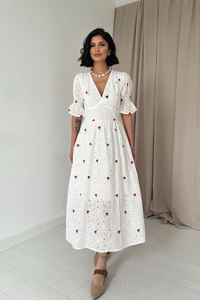 لباس قرمز زنانه بافتنی Elbee Fashion Woman - کد 849962259
