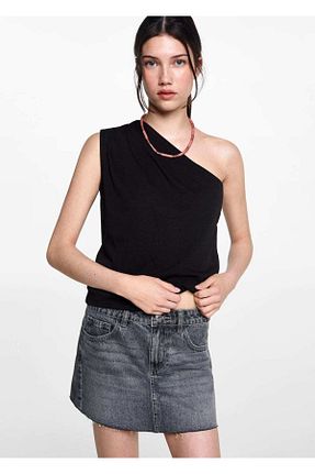 دامن طوسی زنانه پارچه MANGO Teen - کد 839328419