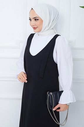 لباس حجاب مشکی زنانه Fitted hafsamina - کد 814637647