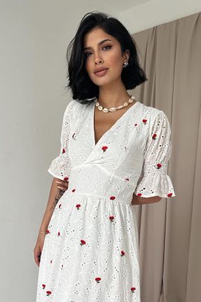 لباس قرمز زنانه بافتنی Elbee Fashion Woman - کد 849962259
