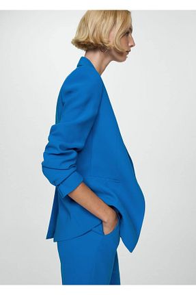 کت آبی زنانه رگولار MANGO - کد 842797296