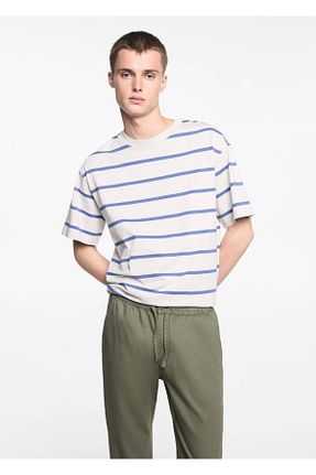 شلوار خاکی مردانه کتان MANGO Teen - کد 822479242