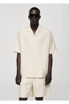 پیراهن نباتی مردانه Relaxed MANGO Man - کد 832592602