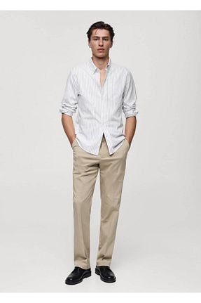 پیراهن آبی مردانه رگولار MANGO Man - کد 849639917