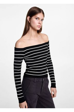 پلیور مشکی زنانه رگولار MANGO Teen - کد 839330019