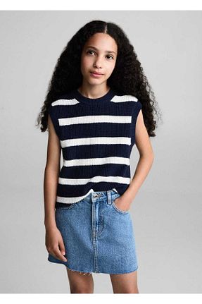 دامن سرمه ای بچه گانه پارچه MANGO Kids - کد 836903925