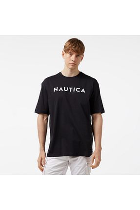 تیشرت مشکی مردانه اورسایز Nautica - کد 835861758