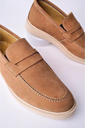 کفش کلاسیک بژ مردانه چرم خالص Muggo - کد 664284881