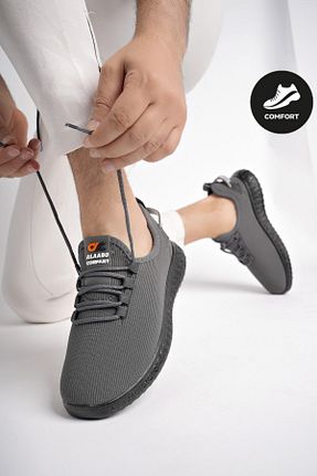کفش اسنیکر طوسی زنانه بند دار Muggo - کد 820690596