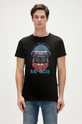 تیشرت مشکی مردانه رگولار Bad Bear - کد 819563643