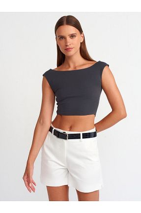 بلوز طوسی زنانه ساده Dilvin - کد 837463115