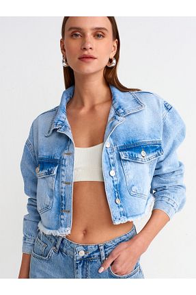 کاپشن آبی زنانه رگولار Dilvin - کد 827150957