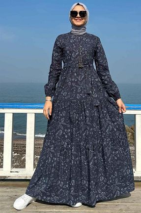 لباس حجاب طوسی زنانه رگولار Rabia Şamlı - کد 658616776