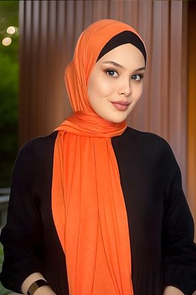 شال نارنجی زنانه Samira - کد 849898927