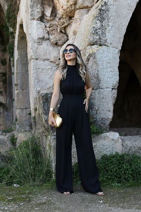 سرهمی مشکی زنانه بدون آستین bytugcekaya - کد 844621190