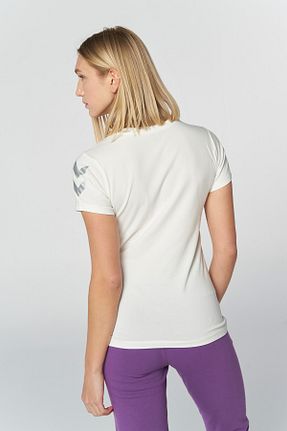 تیشرت سفید زنانه اسلیم فیت hummel - کد 70739239