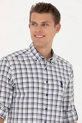 پیراهن سرمه ای مردانه یقه مربعی U.S. Polo Assn. - کد 834787905