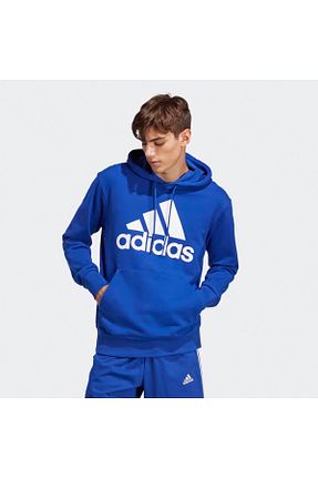 سوئیشرت اسپرت آبی مردانه کلاه دار adidas - کد 747035238