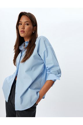 پیراهن آبی زنانه رگولار Koton - کد 858909920