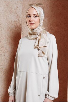 شال طلائی زنانه پلی استر Alvina - کد 858838927