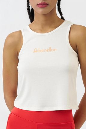 رکابی اسپرت بژ زنانه پارچه Benetton - کد 839603433