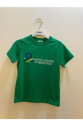 تیشرت سبز بچه گانه رگولار Benetton - کد 827049659