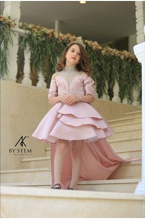 لباس صورتی بچه گانه بافتنی Ribbon kids - کد 824075386